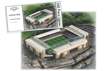 Blackburn Rovers FC Ewood Park Stadium Fine Art Jigsaw Puzzle